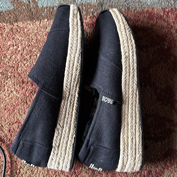 Bobs From Skechers Memory Foam Arch Pillow Black Slip On Flatform Shoe Sz 9 - Picture 5 of 8